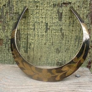 Vintage India 1970 Brass etched Choker